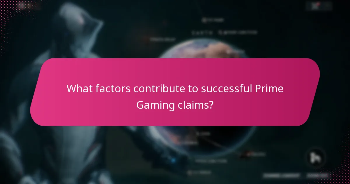 What are the regulatory considerations for Prime Gaming claims?